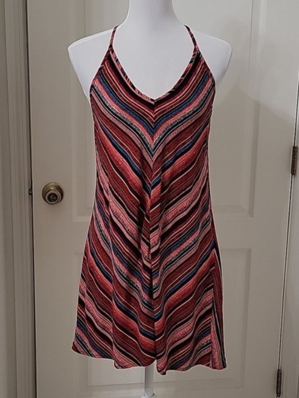 SHEIN Size M (6) Chevron Print Racerback Cami Dress, Excellent Used Condition